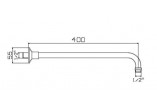Держатель для верхнего душа Giulini Giovanni 40cm, хром- sanitbuy.pl