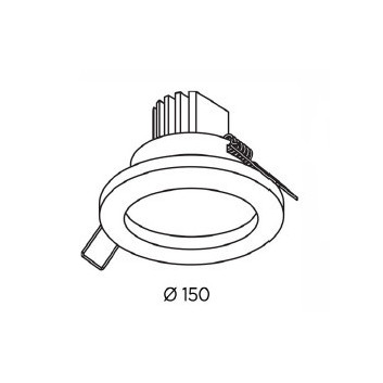 Oprawa wbudowana с рамкой BPM Lighting SU Classic kwadrat, белая- sanitbuy.pl