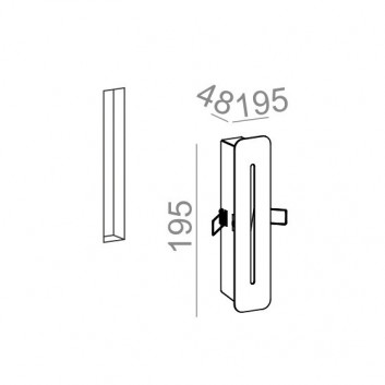 Бра AQForm Beam Rift halogen, белый- sanitbuy.pl