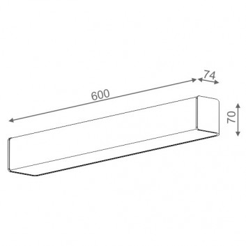 Бра AQForm Belt square LED, белый мат.- sanitbuy.pl