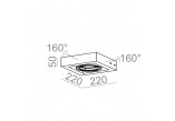 Бра AQForm Bent 60 Fluo, белый- sanitbuy.pl