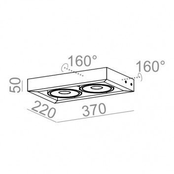 Бра AQForm Cadra 111x2 QRLED, белый мат.- sanitbuy.pl