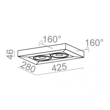 Бра AQForm Cadva 111x1 QRLED, белый мат.- sanitbuy.pl