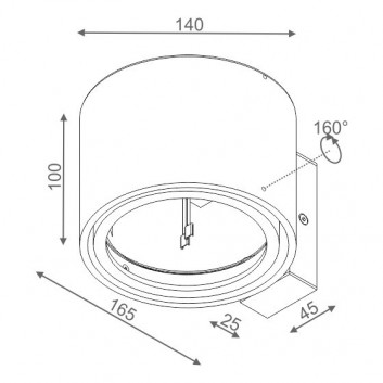 Бра AQForm Graph LED 230V, белый мат.- sanitbuy.pl