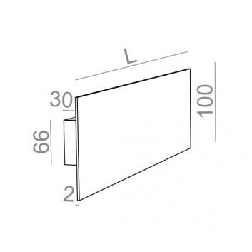 Бра AQForm Smart Panel GL square LED, белый мат.- sanitbuy.pl