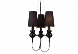 Lampa подвесной Azzardo Baroco 3 Pendant, чёрная- sanitbuy.pl