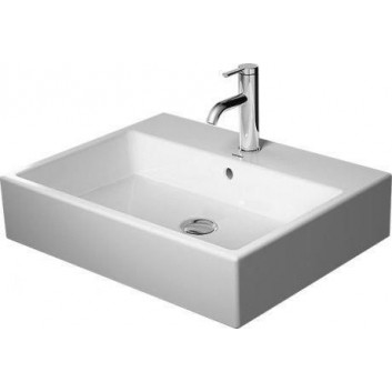 Раковина Duravit Vero Air с тумбой 60x47cm z переливом с отверстиями под смеситель , белая- sanitbuy.pl