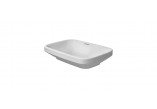 Раковина Duravit DuraStyle прямоугольная 60x38cm stawiana шлифованная без перелива без отверстия под смеситель, белая- sanitbuy.pl