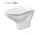 Раковина WC подвесной Cersanit Carina Cleanon 52.5x35 cm, bez крышки, белая