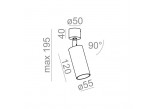 Reflektor AQForm PET 230V Spot Phase-Control, белый- sanitbuy.pl