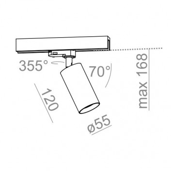 Reflektor AQForm PET 230V Spot Phase-Control, белый- sanitbuy.pl