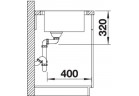 Zlewozmywak стальной jednokomorowy Blanco Andano XL 6 S-IF 100x50 cm левая komora, z ociekaczem, с автоматической заглушкой i z akcesoriami, стальной 