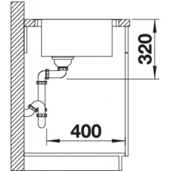 Zlewozmywak стальной jednokomorowy Blanco Andano XL 6 S-IF 100x50 cm правая komora, z ociekaczem, с автоматической заглушкой i z akcesoriami, стальной - sanitbuy.pl