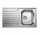 Zlewozmywak odwracalny Blanco Dinas 45 S 860x500mm без автоматической заглушки, стальной