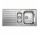 Zlewozmywak odwracalny Blanco Dinas 6 S 1000x500mm bez kork aautomatycznego, стальной