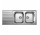Blanco Dinas 8 S 1160x500mm сталь без автоматической заглушки, стальной