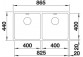 Zlewozmywak стальной półtorakomorowy Blanco Andano 500/180-U 74,5x44 cm подвесной, без автоматической заглушки, левая komora, стальной - sanitbuy.pl