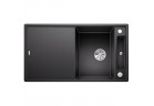 Zlew konglomeratowy + сидение деревянная AXIA III 5 S Blanco Silgranit InFino 470x915 mm antracyt