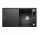 Zlew konglomeratowy + сидение деревянная AXIA III 5 S Blanco Silgranit InFino 470x915 mm antracyt