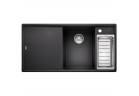 Zlew konglomeratowy + сидение деревянная AXIA III 6 S Blanco Silgranit правая komora 1000x510mm antracyt