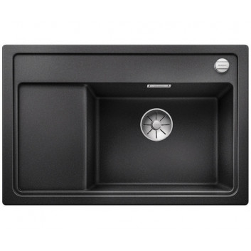 Zlew konglomeratowy ZENAR XL 6 S InFino Blanco Silgranit 780x510mm komora левая с заглушкой kawowy- sanitbuy.pl