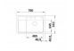 Zlew konglomeratowy ZENAR XL 6 S InFino Blanco Silgranit 780x510mm komora левая с заглушкой kawowy- sanitbuy.pl