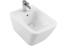 Биде подвесное Villeroy&Boch Finion 375 x 560 mm z переливом для арматуры на одно отверстие Stone White CerammicPlus белый