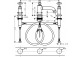 Смеситель для раковины Axor Montreux двухзахватный на 3 отверстия z с рычаговыми рукоятками, хром- sanitbuy.pl