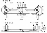 Набор основной Axor Shower Heaven 1200/300 4jet