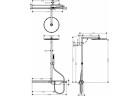 Душевой гарнитур Axor ShowerSolutions ShowerPipe 800, хром