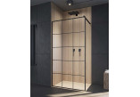 Душевая кабина Walk-In Radaway Modo New Black II Factory 50, стекло бесцветное, wys. 200cm, profil чёрный- sanitbuy.pl