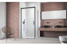 Боковая стенка Radaway Idea Black KDJ S1 110 LEWA 108-109.5x200.5cm, стекло бесцветное, profil чёрный