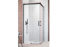 Двери раздвижные Radaway Idea Black 100 часть левая кабины 98-99.5x200.5cm, стекло бесцветное, profil чёрный