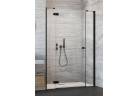 Двери для ниши Radaway Essenza New Black DWJS 140 cm левые ze ściankami bocznymi S, profil чёрный стекло бесцветное
