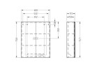 Шкафчик Villeroy&Boch My View с зеркалом i oświetleniem LED 75x60cm, белая