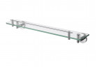Полка стеклянная Stella Classic 60 cm стекло прозрачное, хром