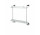 Полка стеклянная Stella Classic 38.5 cm двойная prosta матовое стекло, хром
