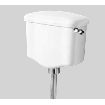 Сливной бачок Kerasan Retro do WC stojącego, белая- sanitbuy.pl