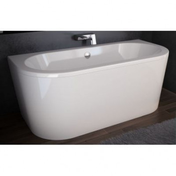 Besco Vista ванна свободностоящая 170x75 cm пристенная белая WKV-170-WS- sanitbuy.pl