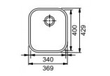 Zlewozmywak Franke Armonia 110-34, podblatowy, jednokomorowy, 34x40cm, нержавеющая сталь jedwab- sanitbuy.pl