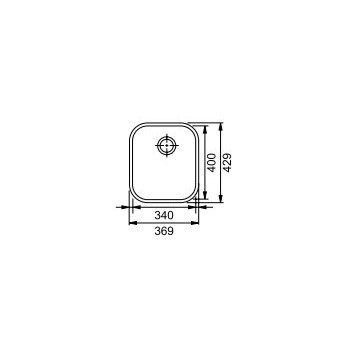 Zlewozmywak Franke Armonia 110-34, podblatowy, jednokomorowy, 34x40cm, нержавеющая сталь jedwab- sanitbuy.pl