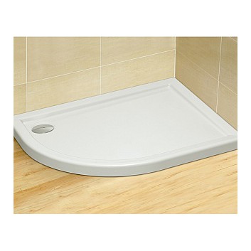 Brodzik Dolphi Radaway Tasos E 100x80 cm półokrągły lewy- sanitbuy.pl