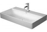 Раковина с тумбой Duravit DuraSquare, 80x47, с отверстиями под смеситель, белая