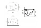 Раковина wc подвесной Catalano Zero New Flush, 50x35, bezrantowa, белый