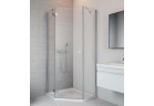 Кабина асимметричная 80x100 Essenza New PTJ Radaway profil хром, двери левые na długiej ściance, стекло бесцветное, 385010-01-01L+385055-01-01