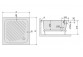 Поддон Sanplast квадратный B/CL 80x80x15+STB