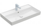 Раковина с тумбой Villeroy&Boch Collaro, 80x47cm, z переливом, Weiss Alpin
