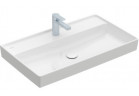 Раковина с тумбой Villeroy&Boch Collaro, 80x47cm, без перелива, CeramicPlus, Weiss Alpin