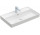Раковина с тумбой Villeroy&Boch Collaro, 80x47cm, шлифованный низ, z переливом, CeramicPlus, Weiss Alpin
