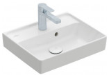 Раковина малая Villeroy&Boch Collaro, 45x37cm, z переливом, CeramicPlus, Weiss Alpin